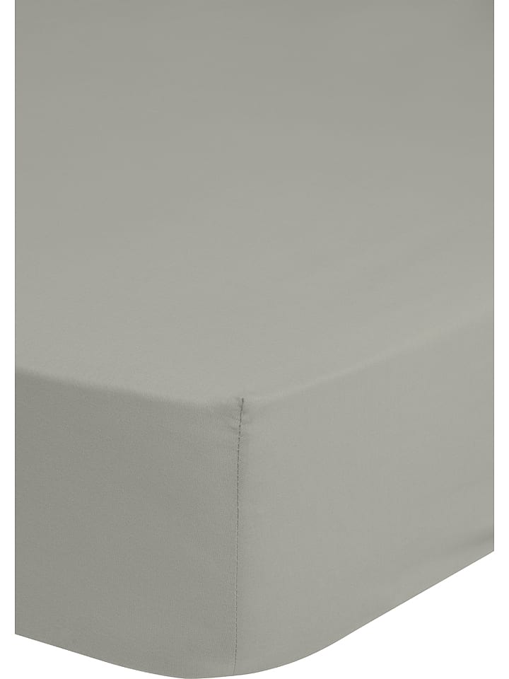 Good Morning Prześcieradło w kolorze szarym na gumce rozmiar: 90x220 cm