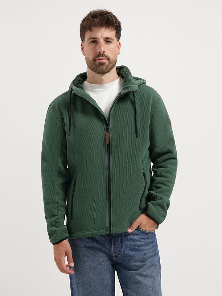 TRAVELIN' Bluza "Karlson" w kolorze zielonym rozmiar: L