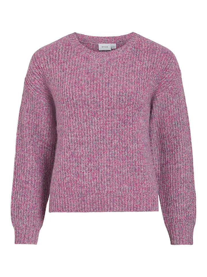 Vila Sweter "Visposa" w kolorze fioletowym rozmiar: M