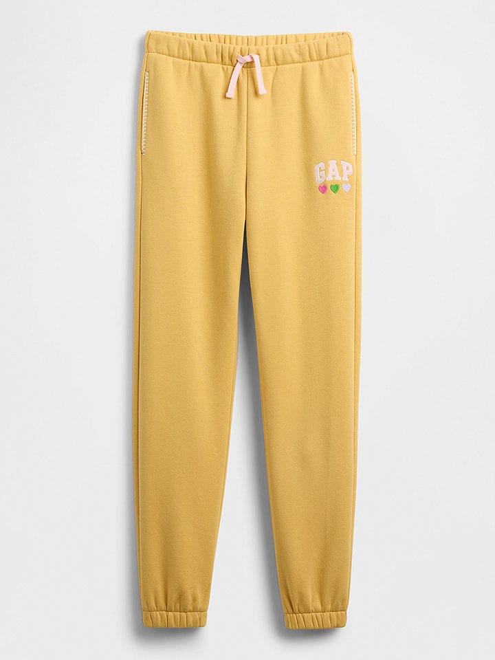GAP Spodnie dresowe w kolorze żółtym rozmiar: 116/122
