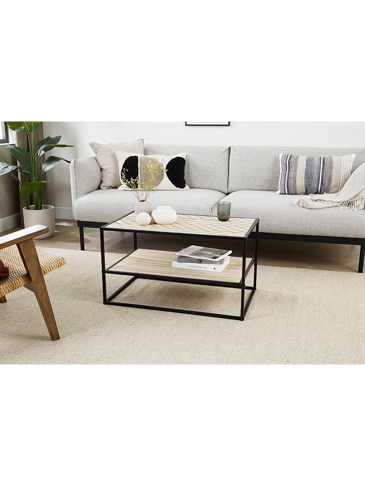 Lifa Living Ława "Dijon" w kolorze beżowym - 80 x 45 x 50 cm rozmiar: onesize