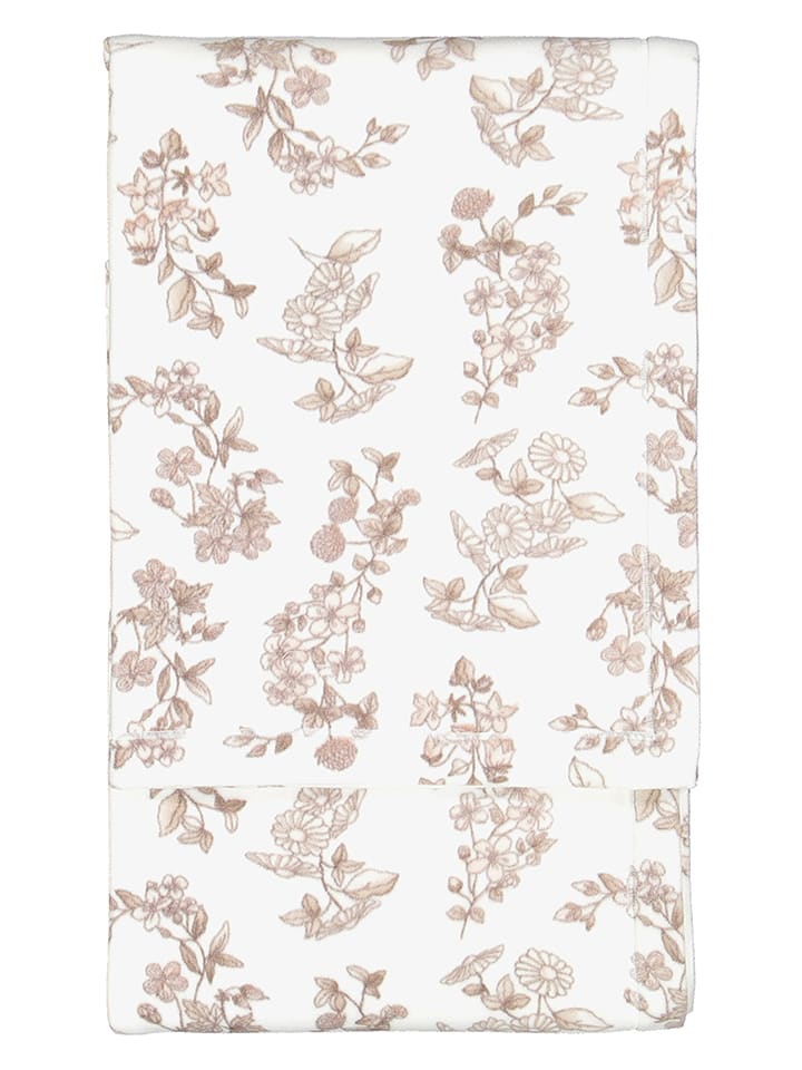 maryplaid Pled w kolorze jasnobrązowo-białym rozmiar: 160x180 cm