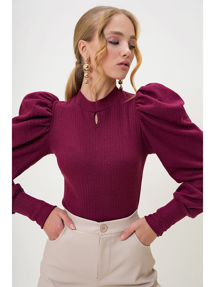 Trend Alaçatı Stili Bluzka w kolorze fioletowym rozmiar: M