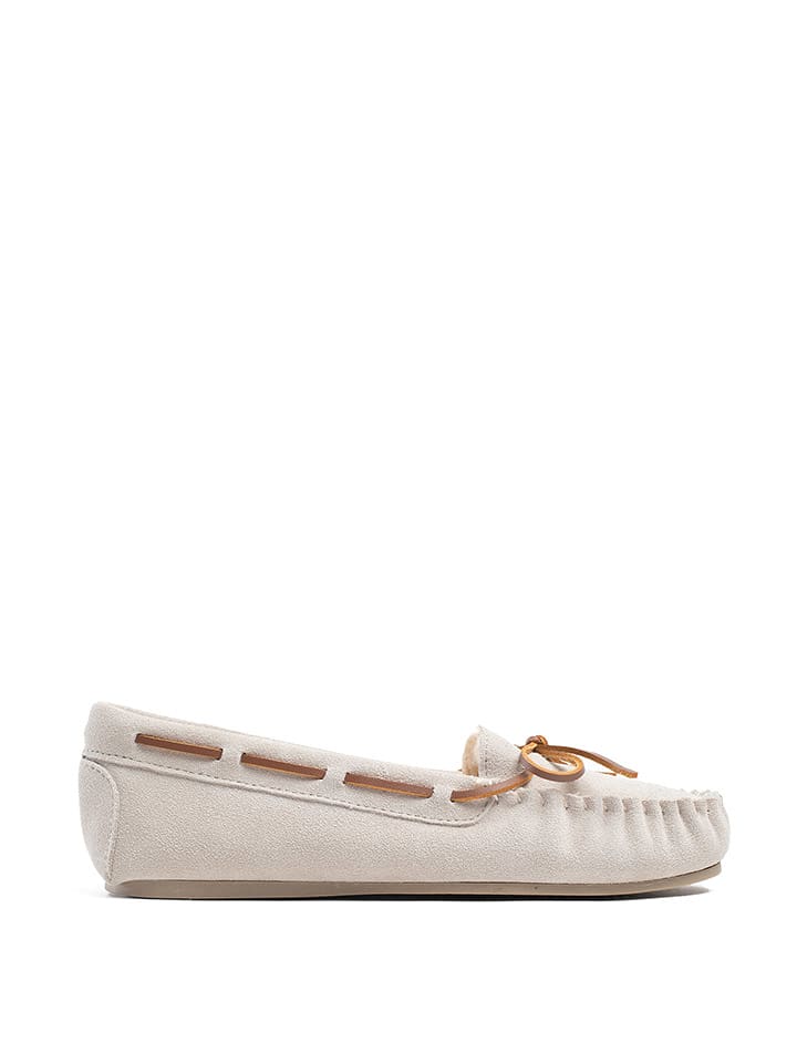 NICEBAY Mokasyny "Conrad" w kolorze złamanej bieli rozmiar: 39