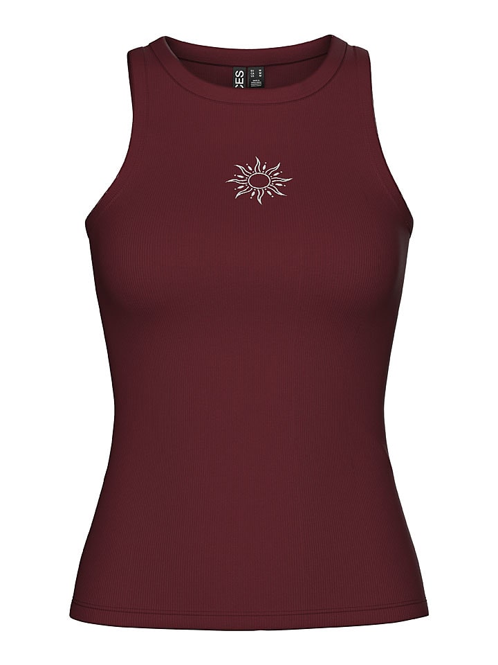 Pieces Top "May" w kolorze brązowym rozmiar: M