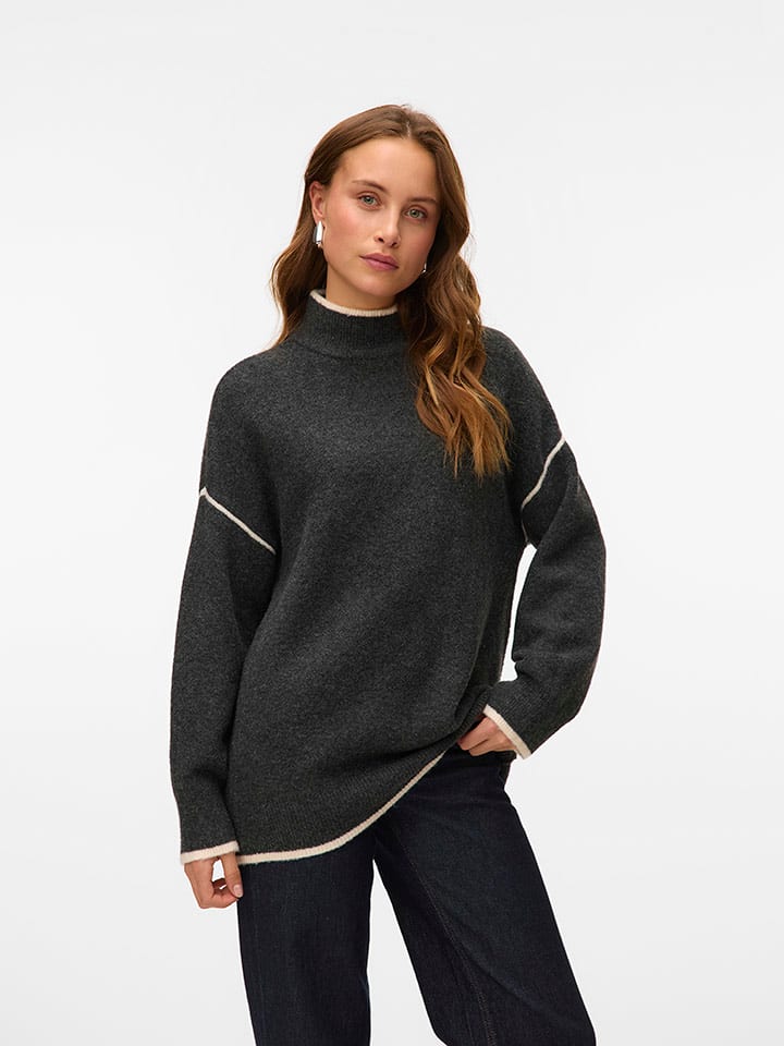 Vero Moda Sweter w kolorze antracytowym rozmiar: XS