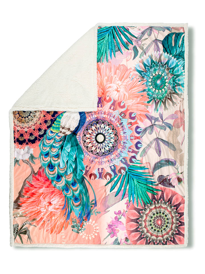 Hip Pled "Lynouk" w kolorze pomarańczowym ze wzorem rozmiar: 130x160 cm