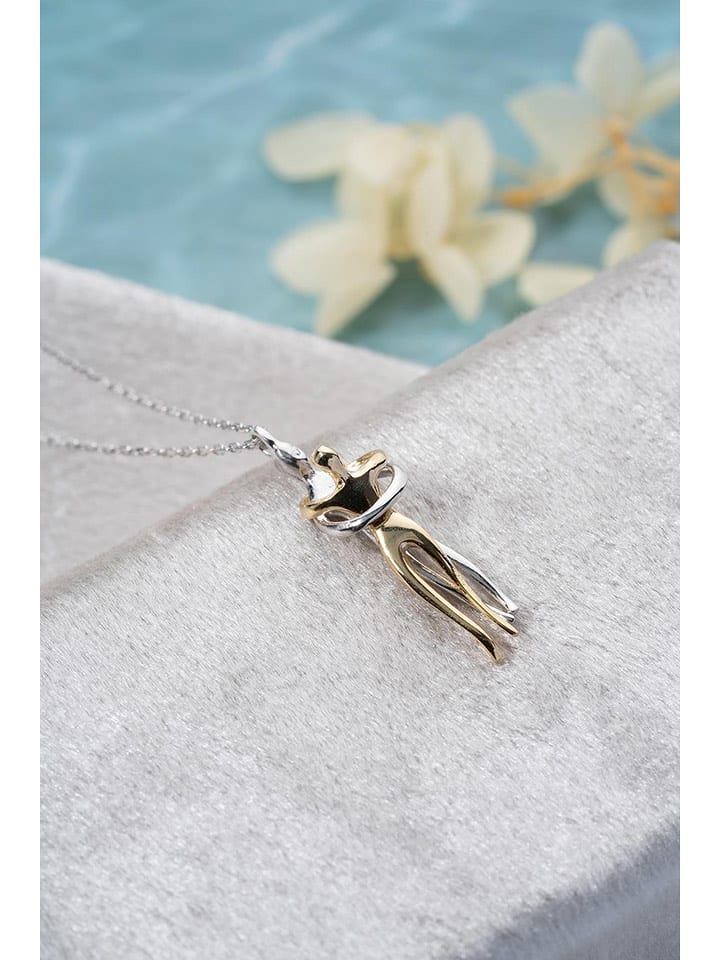 Lodie Silver Srebrny naszyjnik z elementem ozdobnym - dł. 42 cm rozmiar: onesize