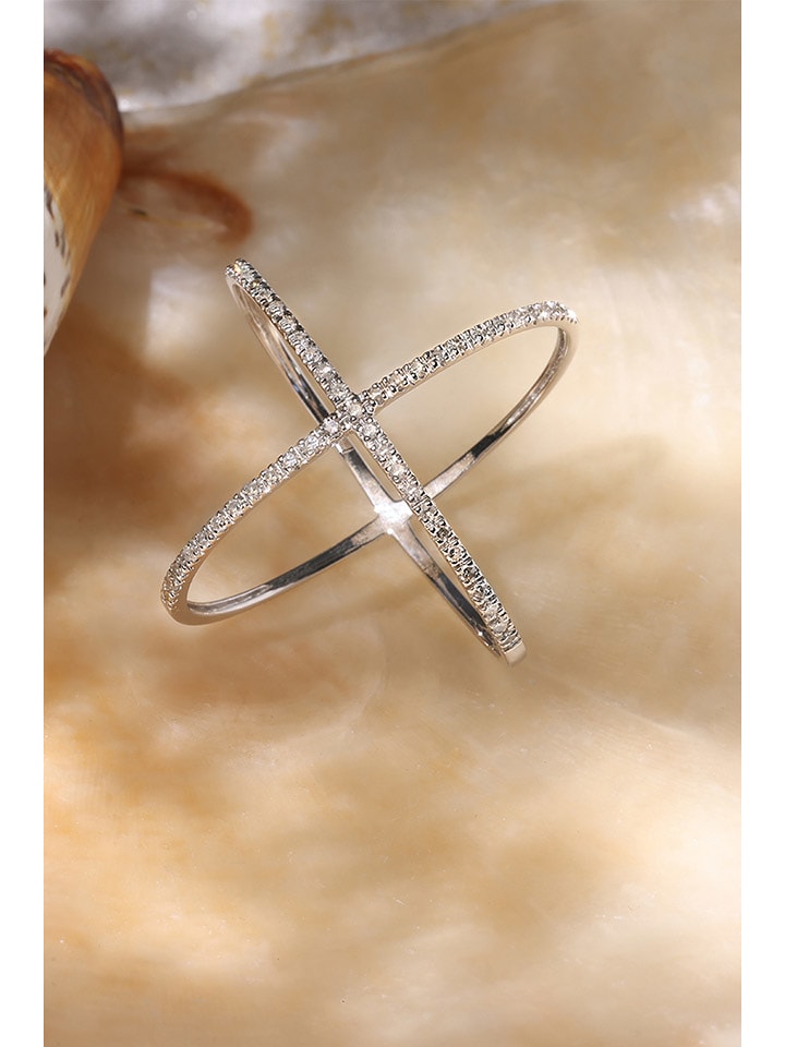 DIAMANTA Złoty pierścionek "La Magnifique" z diamentami rozmiar: 56