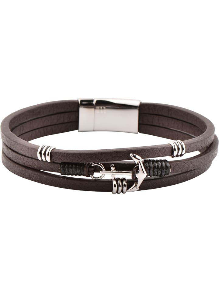 U.S. Polo Assn. Skórzana bransoletka w kolorze ciemnobrązowym rozmiar: onesize