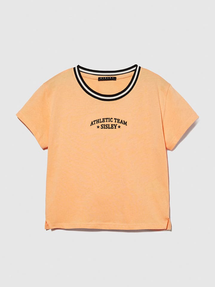 Sisley Koszulka w kolorze pomarańczowym rozmiar: 140
