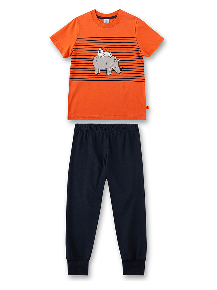 Sanetta Piżama w kolorze pomarańczowo-czarnym rozmiar: 92