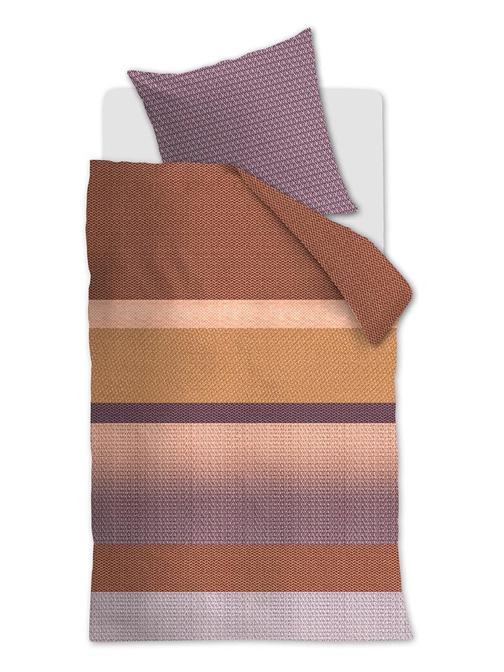 Beddinghouse Komplet pościeli renforcé "Vance" w kolorze fioletowo-pomarańczowym rozmiar: 135x200 cm