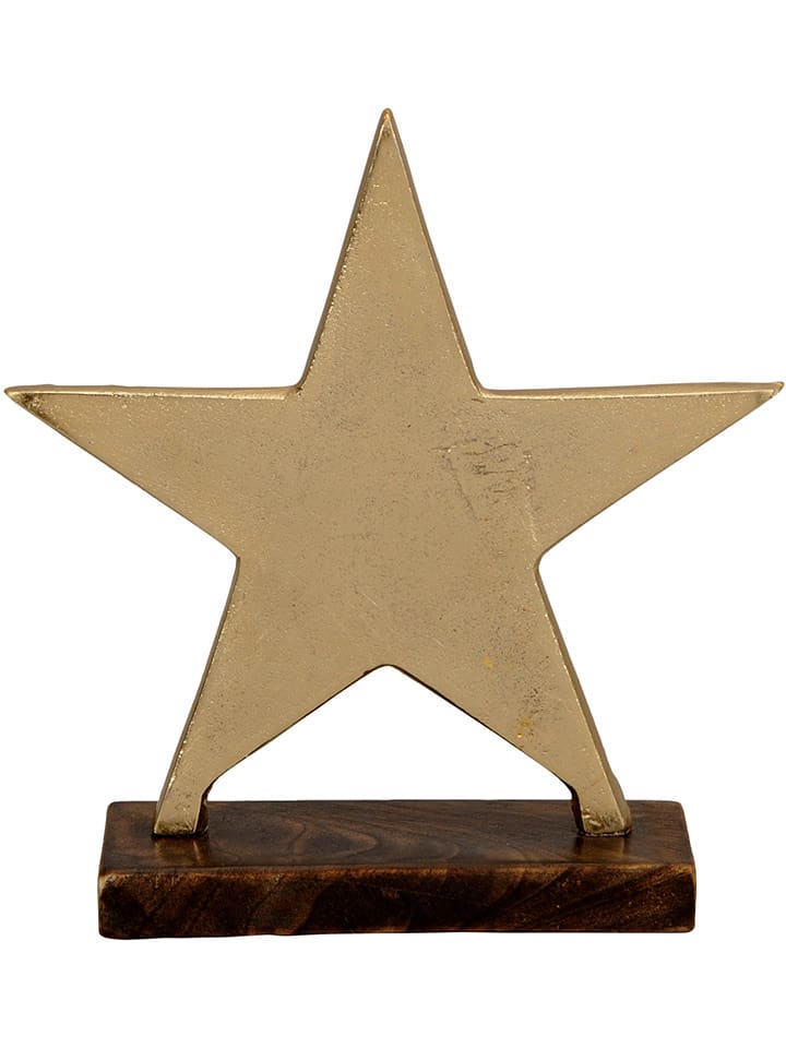 POSIWIO Figurka dekoracyjna "Star" w kolorze złotym - 21 x 21,5 x 6 cm rozmiar: onesize