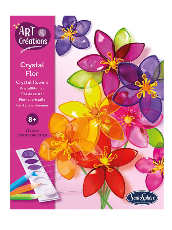 SentoSphere Zestaw do majsterkowania "Crystal flowers" - 8+ rozmiar: onesize