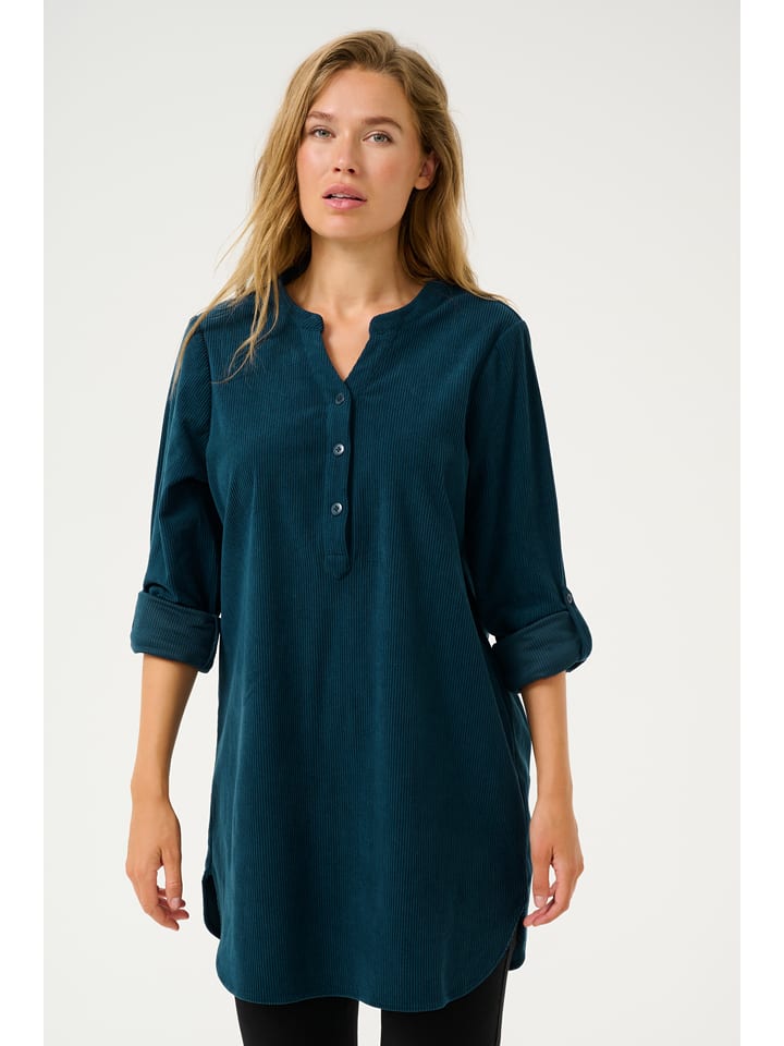 Kaffe Tunika "Cody" w kolorze zielonym rozmiar: 40