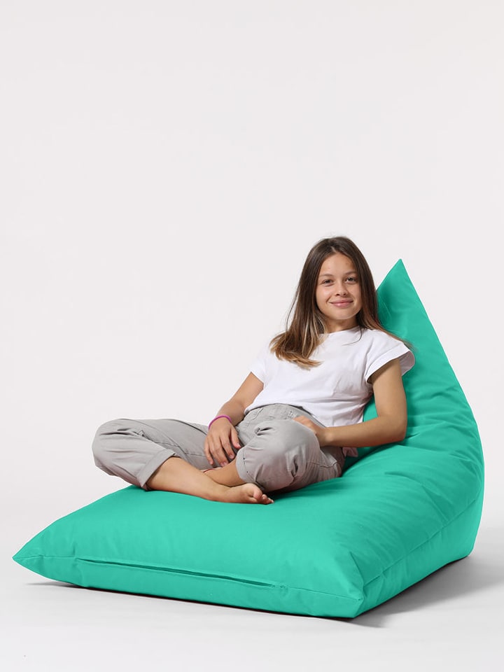 Evila Worek "Pyramid" w kolorze turkusowym do siedzenia - 90 x 145 cm rozmiar: onesize