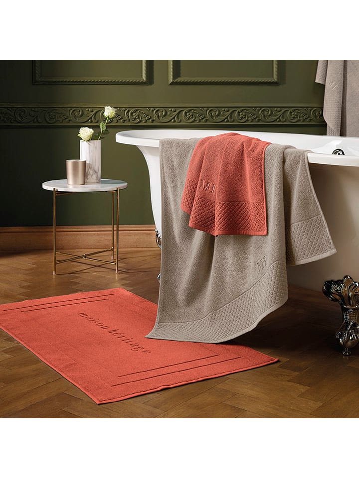 maison héritage PARIS Dywanik łazienkowy w kolorze pomarańczowym rozmiar: 60x100 cm