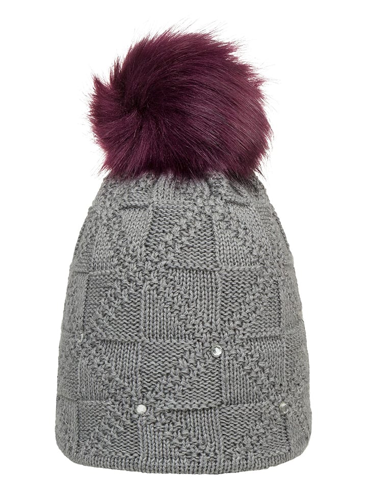 Döll Czapka w kolorze szaro-czerwonym rozmiar: 55 cm