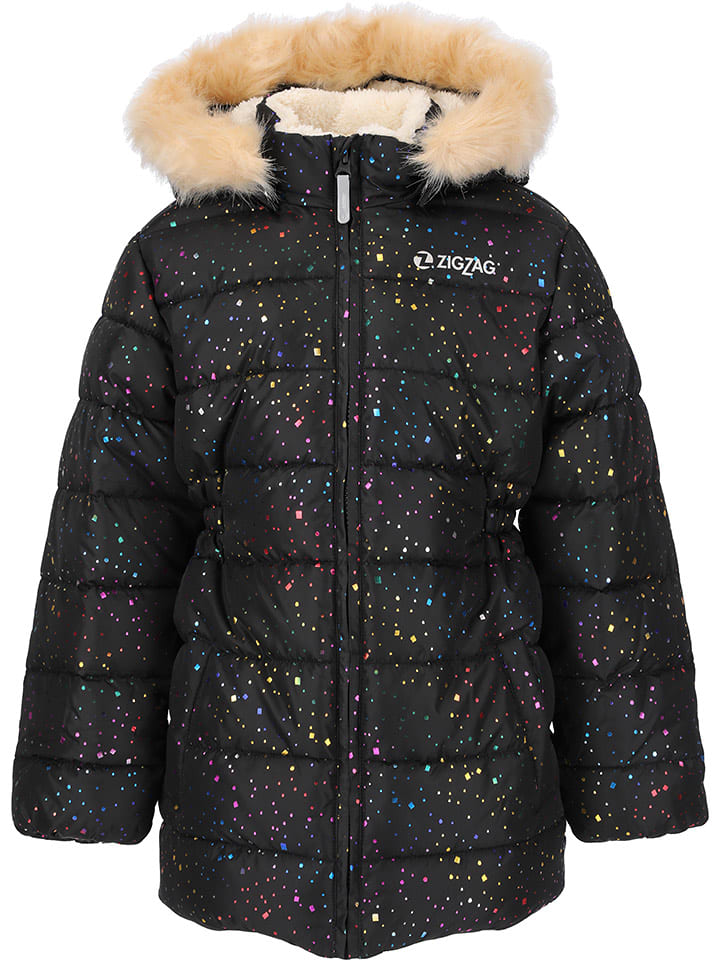 Zigzag Kurtka pikowana "Astrid" w kolorze czarnym rozmiar: 128/134