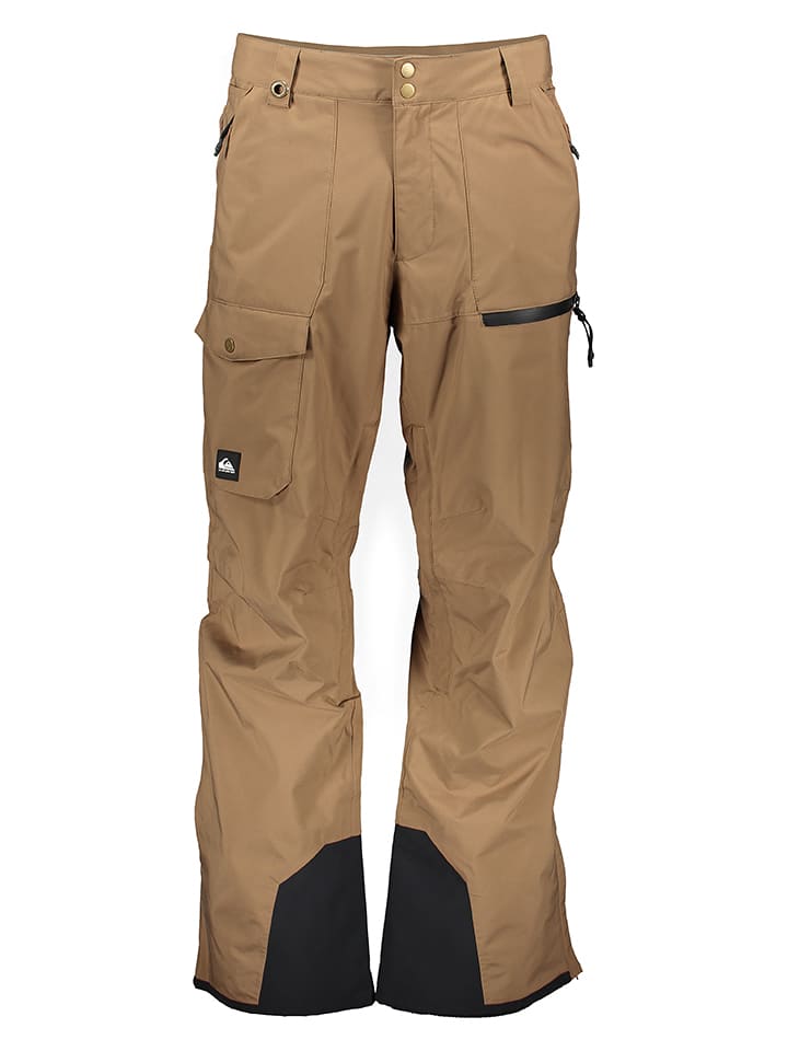 Quicksilver Spodnie narciarskie "Utility" w kolorze jasnobrązowym rozmiar: XL