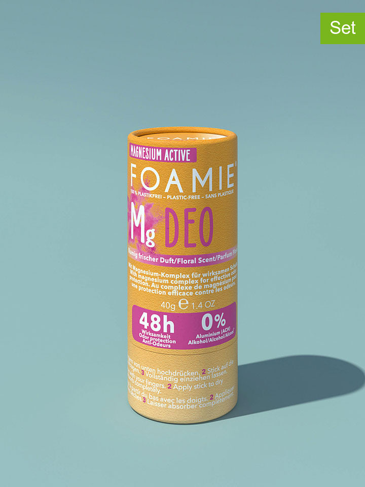 Foamie Dezodoranty w sztyfcie (2 szt.) "Happy Day" - po 40 g rozmiar: onesize