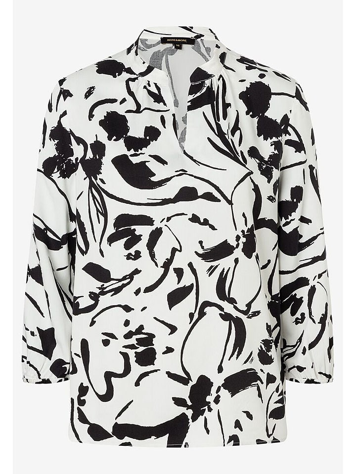 More & More Bluzka w kolorze czarno-białym rozmiar: 36