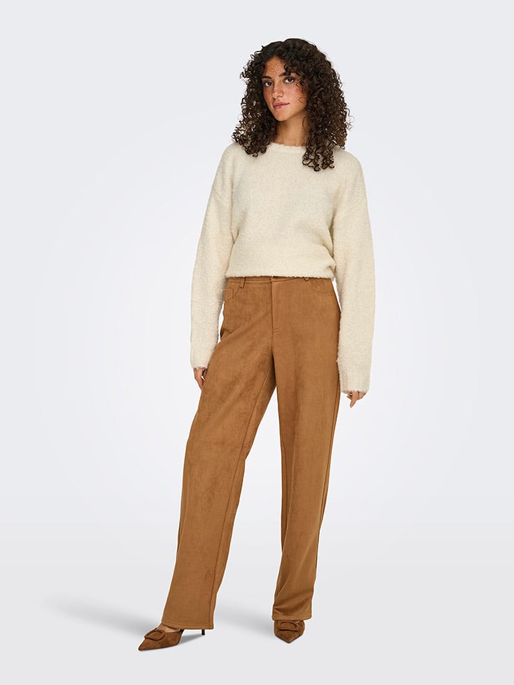 ONLY Sweter w kolorze beżowym rozmiar: XL