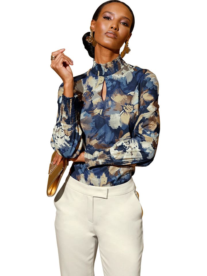 creation L Bluzka w kolorze granatowo-beżowym rozmiar: 50