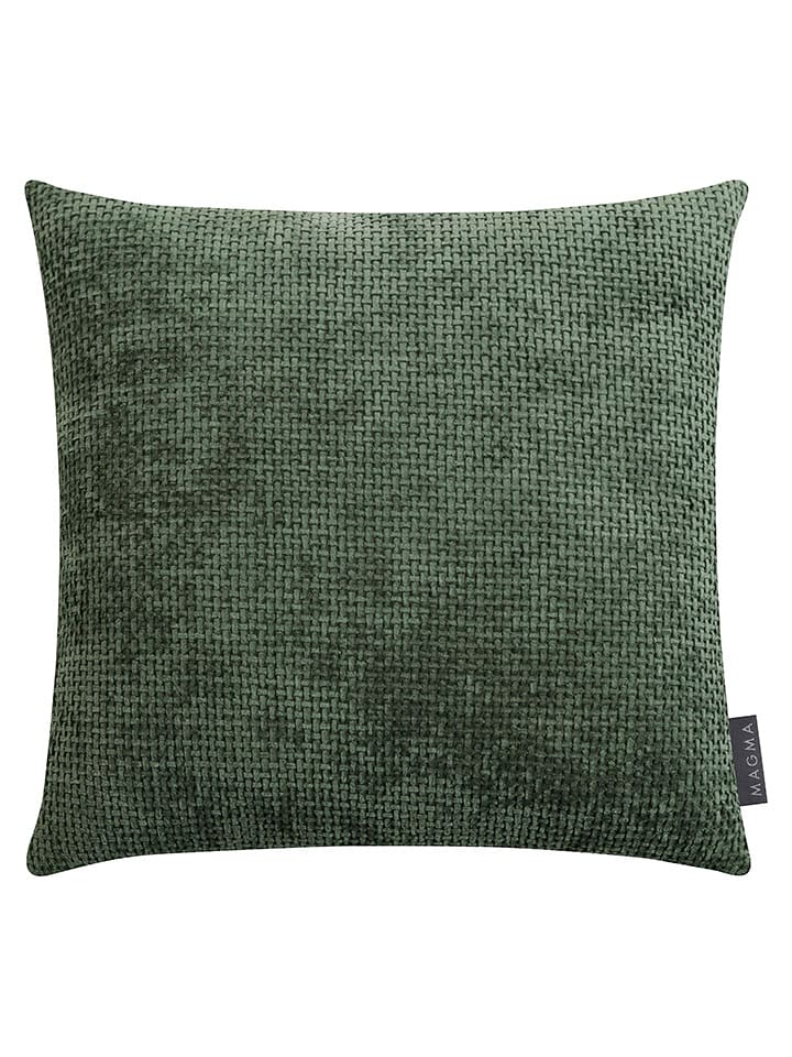 Magma Heimtex Poszewka "Arlo" w kolorze zielonym na poduszkę - 40 x 40 cm rozmiar: onesize