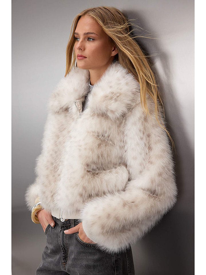 trendyol Kurtka pluszowa w kolorze białym rozmiar: L