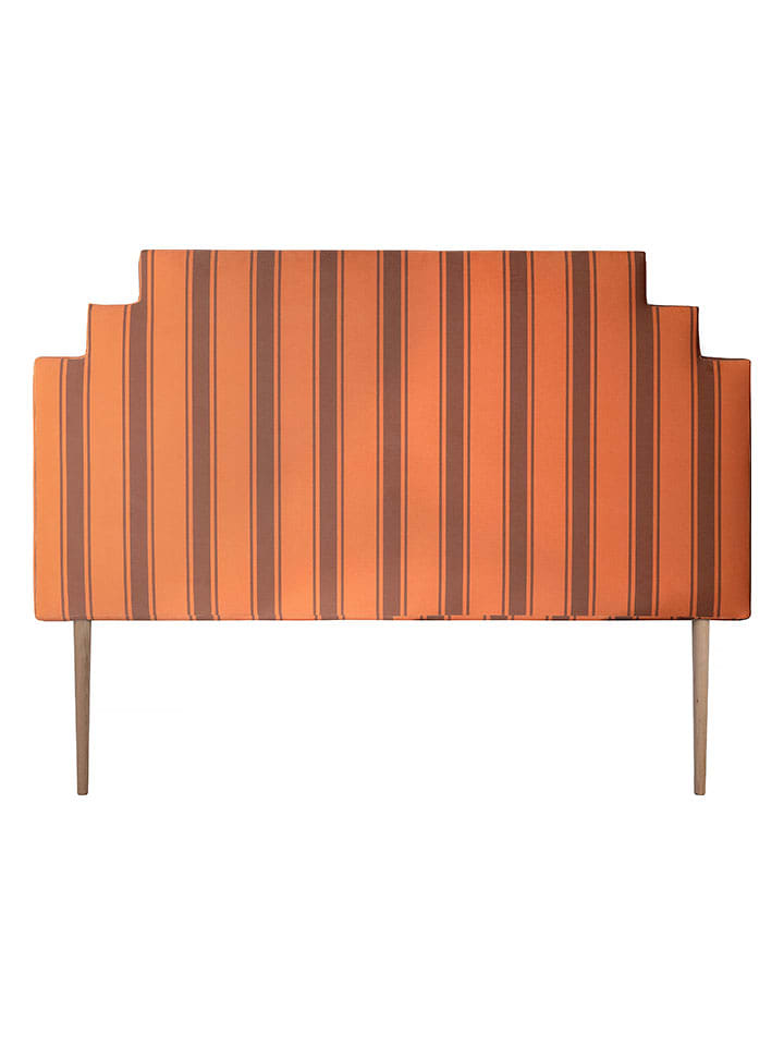 Madre Selva Zagłówek łóżka "Sunset" w kolorze pomarańczowo-brązowym - 150 x 121 cm rozmiar: onesize