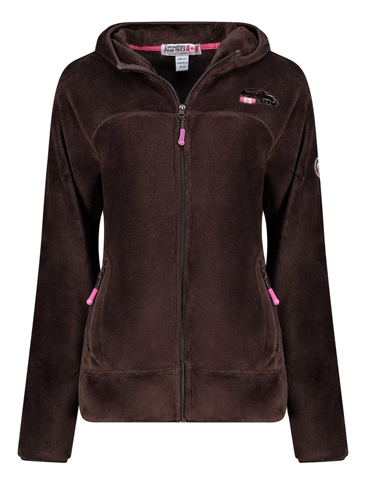 Canadian Peak Kurtka polarowa "Upaloodeak" w kolorze brązowym rozmiar: M