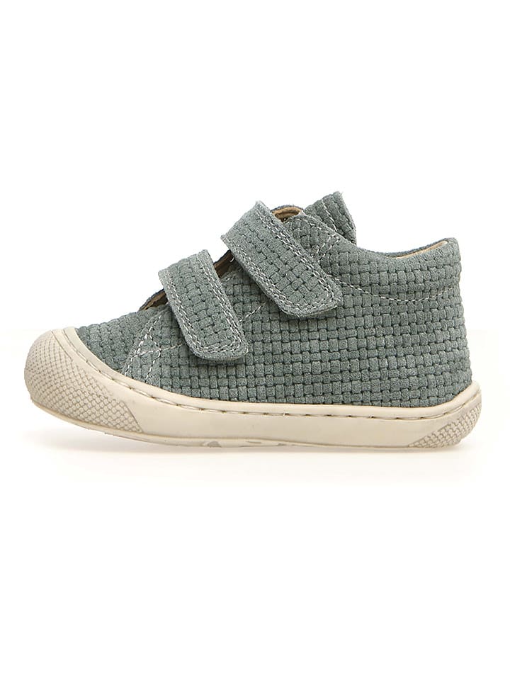 Naturino Skórzane buty "Cocoon" w kolorze zielonym do nauki chodzenia rozmiar: 21