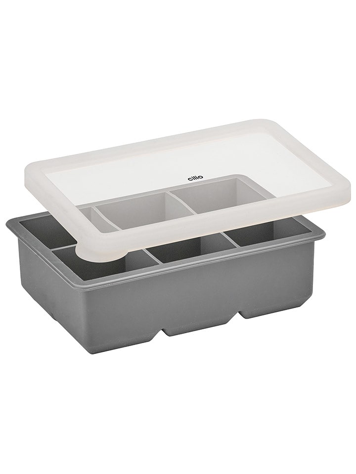 Cilio Foremka "Blocks" w kolorze szarym do kostek do lodów - 17 x 12 cm rozmiar: onesize