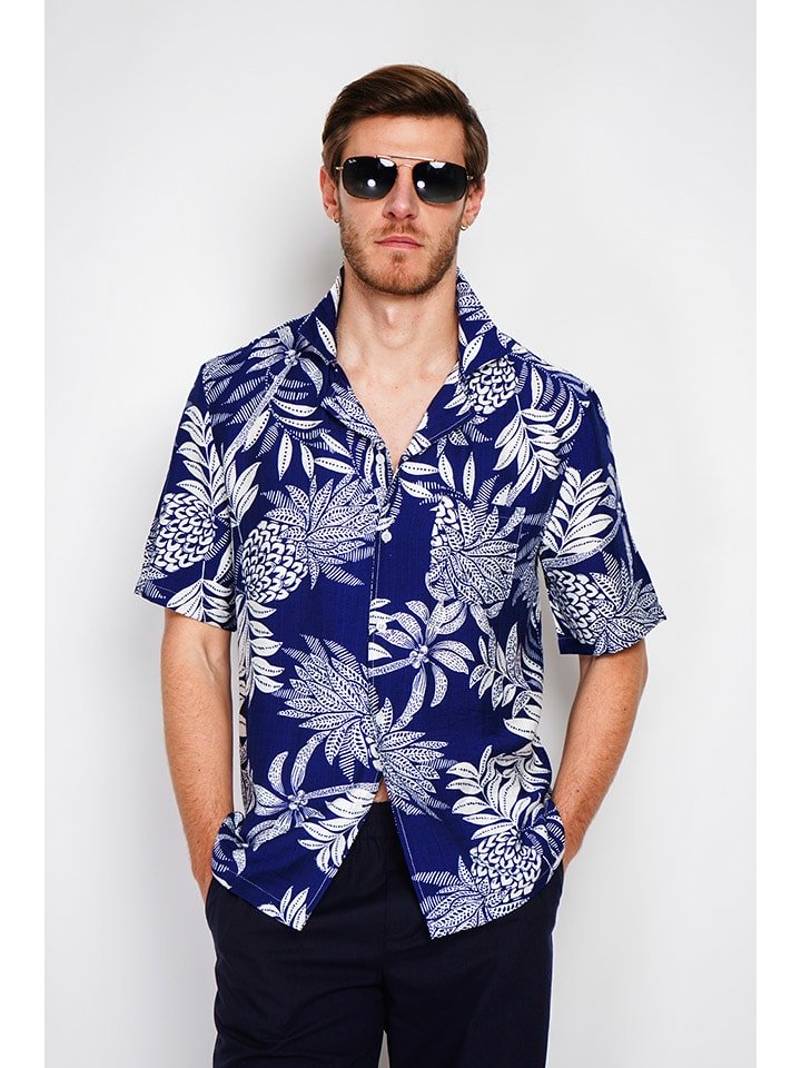 Secret du Lin Koszula w kolorze granatowym rozmiar: 48