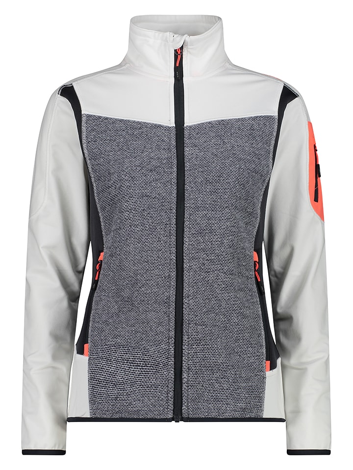 CMP Kurtka hybrydowa w kolorze biało-szarym rozmiar: 34