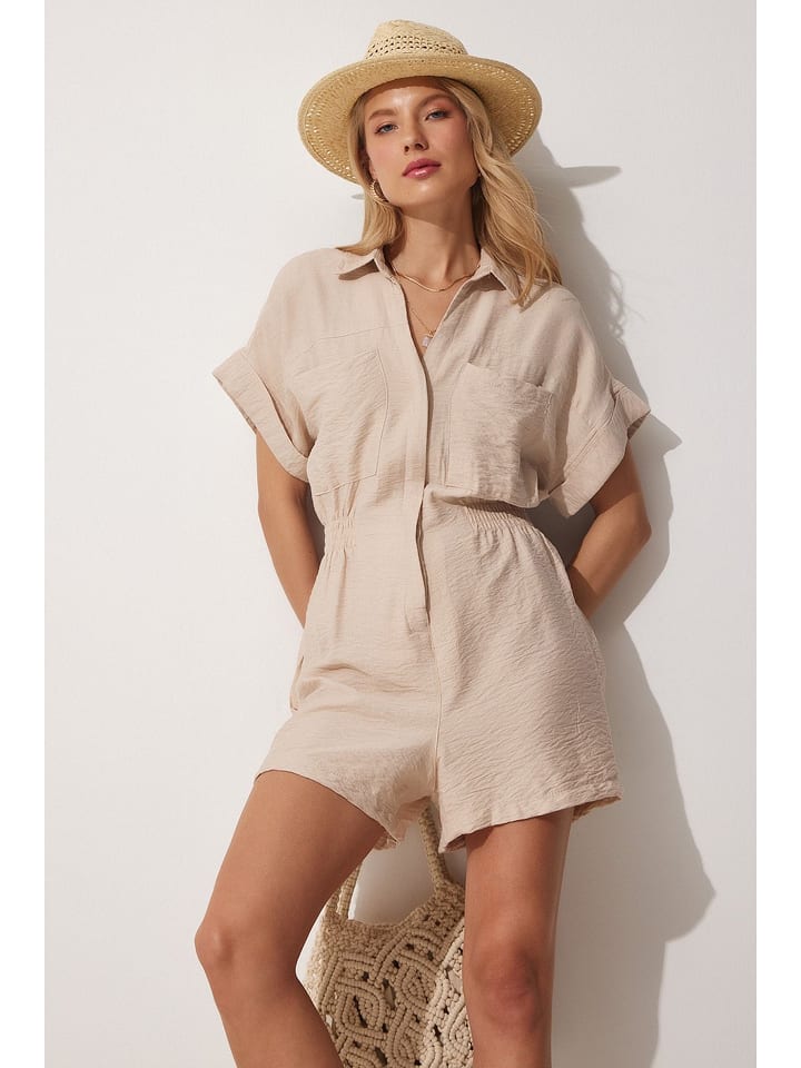 Happiness Istanbul Kombinezon w kolorze beżowym rozmiar: 38