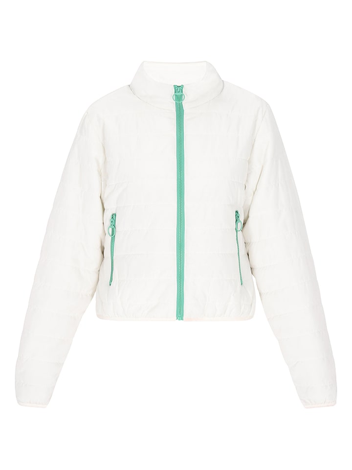 Schmuddelwedda Kurtka pikowana w kolorze biało-miętowym rozmiar: XS