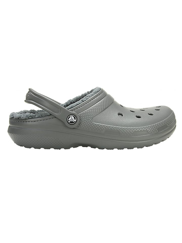 Crocs Chodaki "Classic Lined" w kolorze szarym rozmiar: 37/38