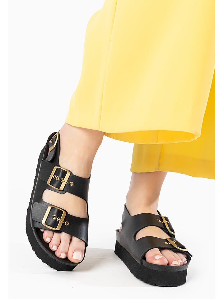 BAYTON Sandały "Achille Plus" w kolorze czarnym rozmiar: 42