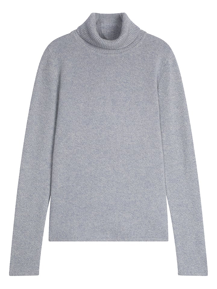 Perfect Cashmere Kaszmirowy golf "Linda" w kolorze błękitnym rozmiar: XL