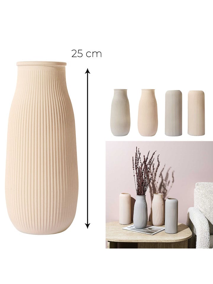 THE HOME DECO FACTORY Wazon "Terra Nova" w kolorze beżowym (produkyt niespodzianka) rozmiar: onesize