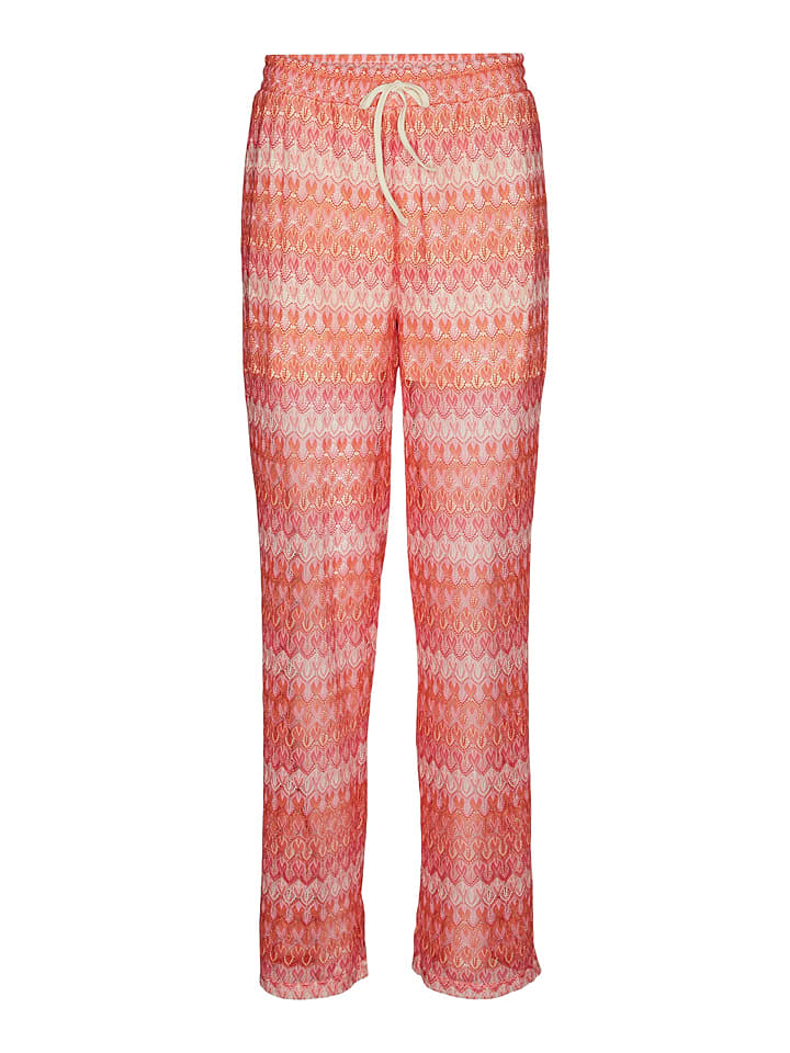 Vero Moda Spodnie "Dicte" w kolorze jasnoróżowo-czerwonym rozmiar: S