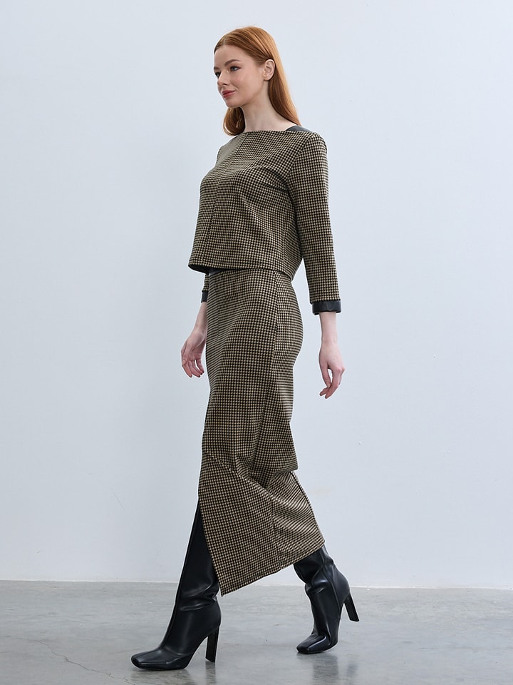 BGN Spódnica w kolorze jasnobrązowym rozmiar: 36