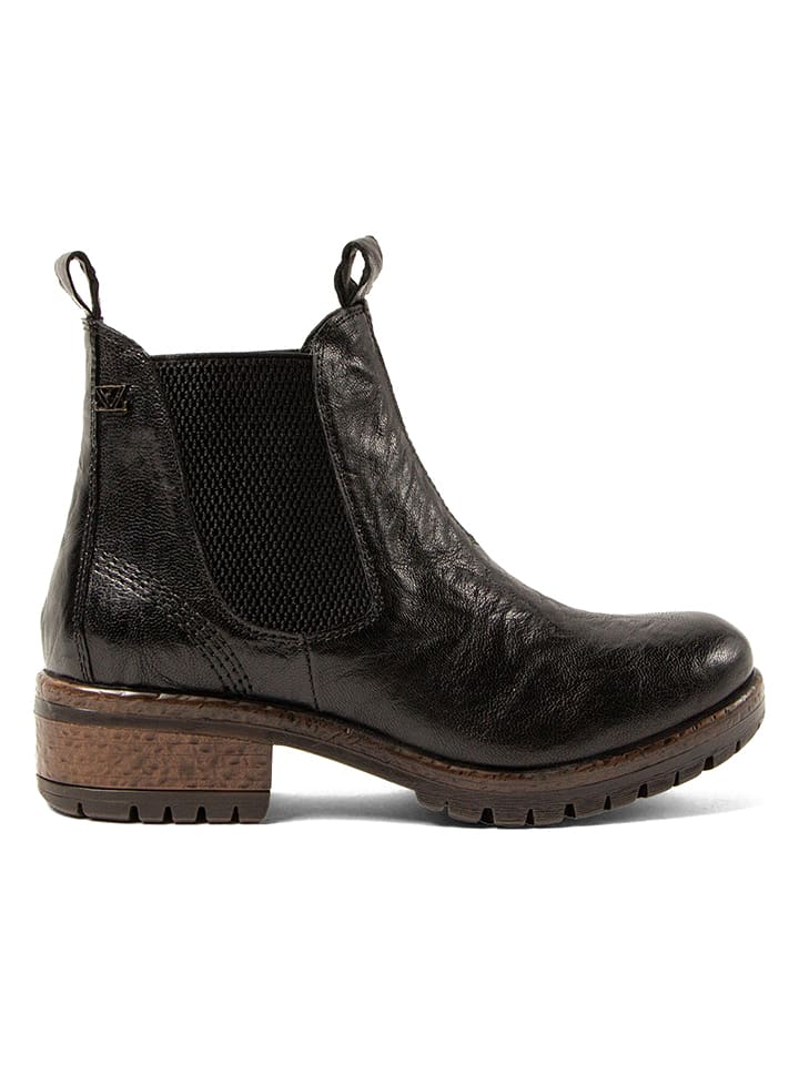 Lazamani Skórzane sztyblety w kolorze czarnym rozmiar: 42