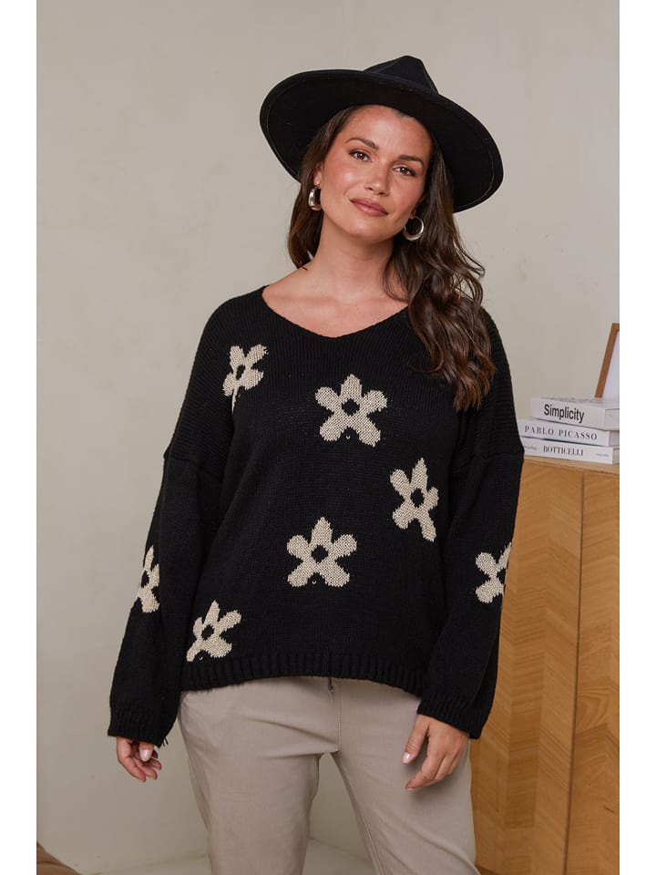 Curvy Lady Sweter w kolorze czarnym rozmiar: 40/42