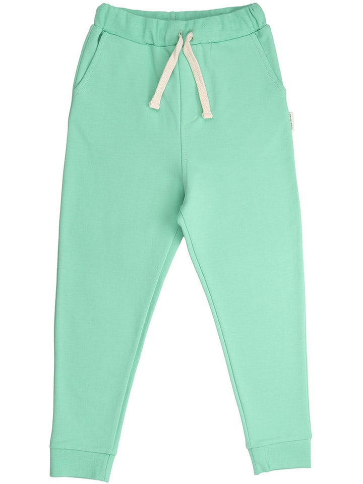 Walkiddy Spodnie dresowe w kolorze zielonym rozmiar: 110