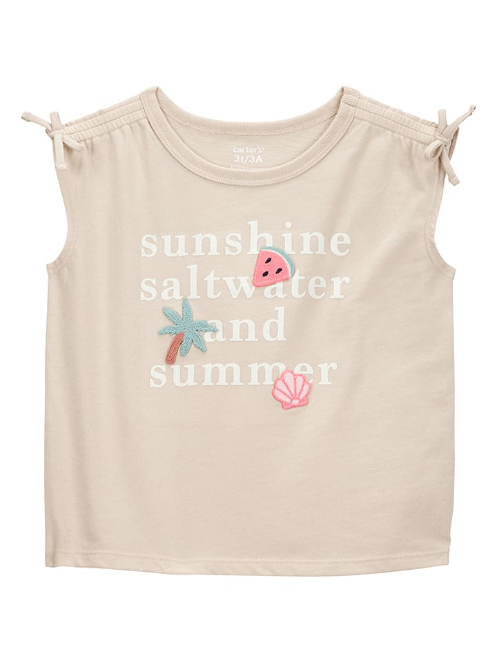 carter's Top w kolorze beżowym rozmiar: 92