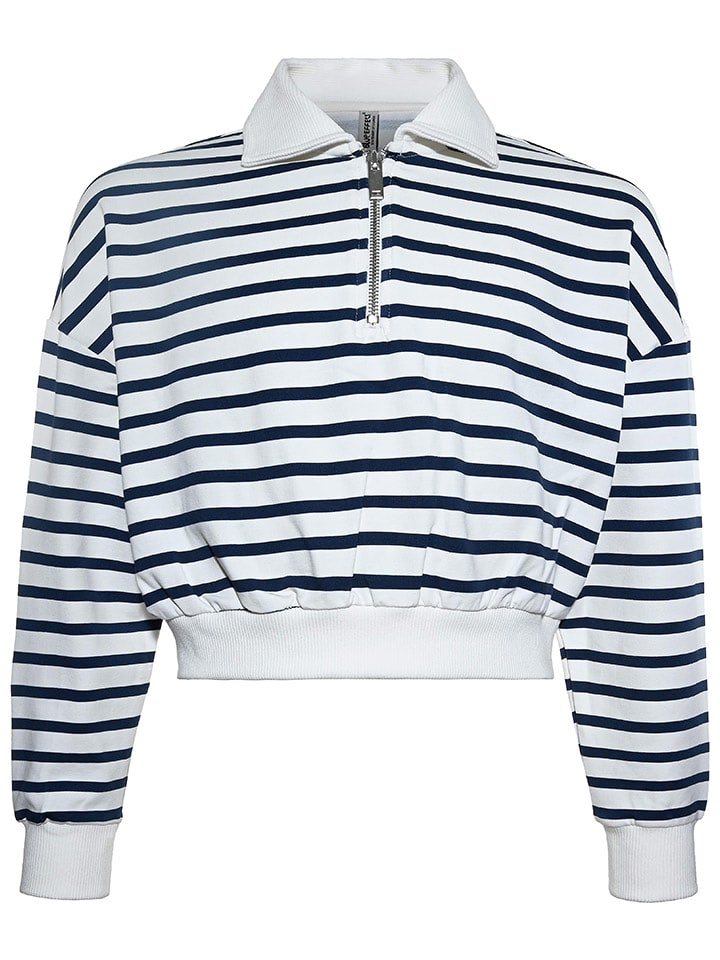 Blue Effect Bluza w kolorze biało-granatowym rozmiar: 164